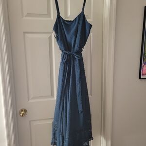 City Chic Maxi Dress with Tie Waist